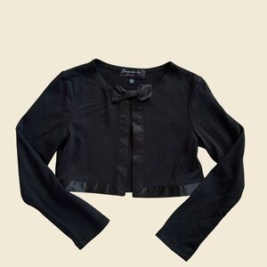 Elegant Black Cropped Jacket